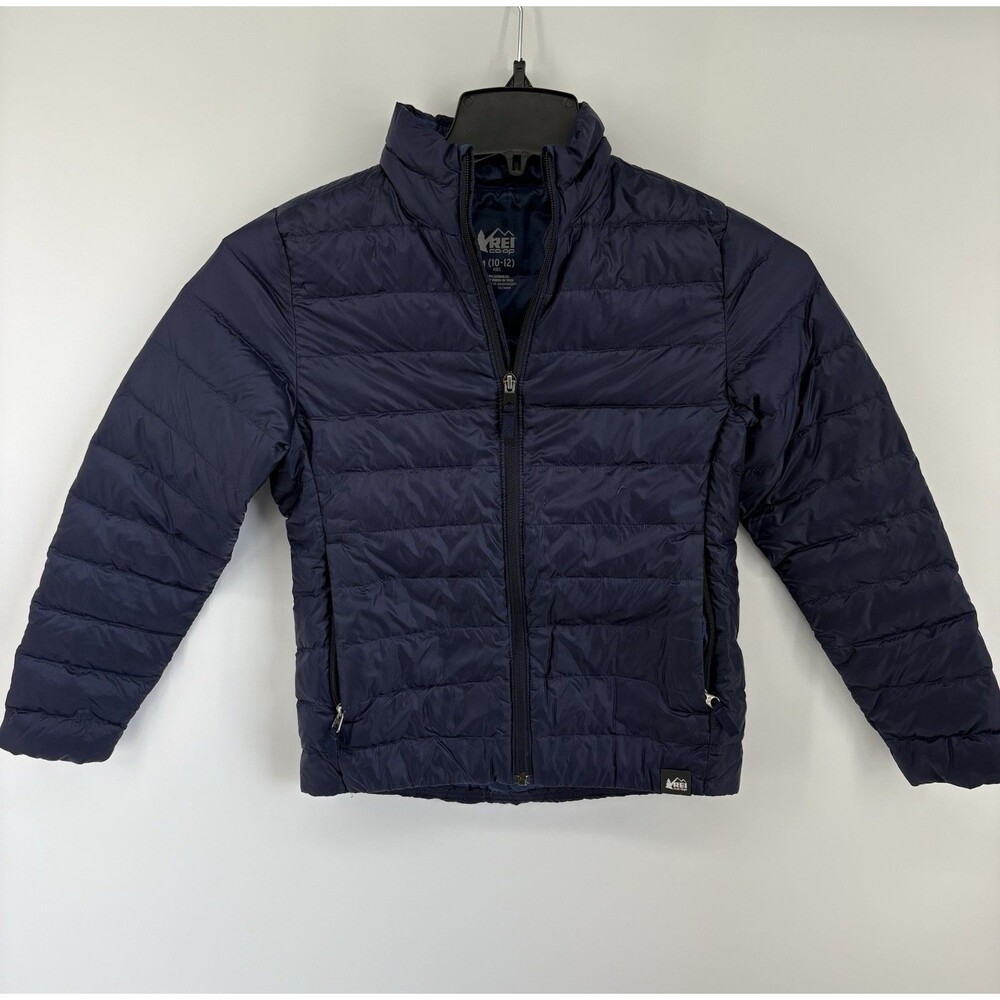REI Co-op Kids' 650 Down Puffer Jacket Blue Size Medium 10-12